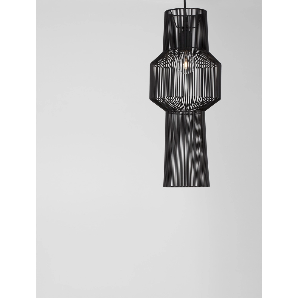 Böhmische Pendelleuchte Bredo Ø 21cm schwarz Lyora 5212017438904