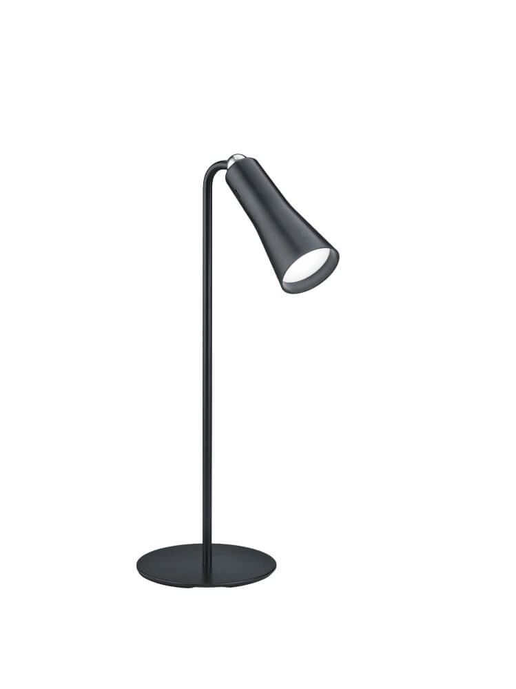 Wiederaufladbare Schreibtischlampe Maxi Schwarz