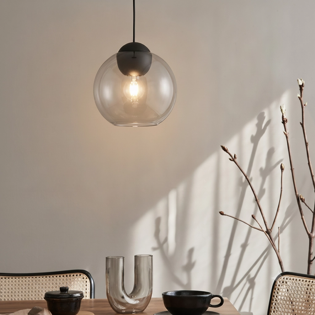 Design-Pendelleuchte Midori Rauchglas