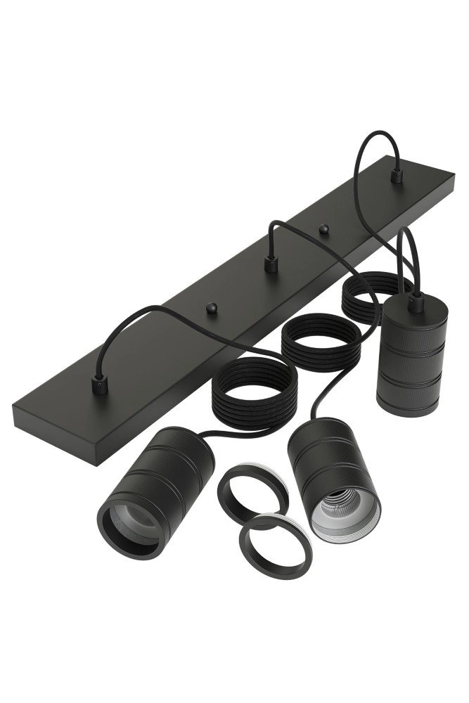 Verdreifachen Pendel Cord Beam 3 Leichter 40 cm schwarz