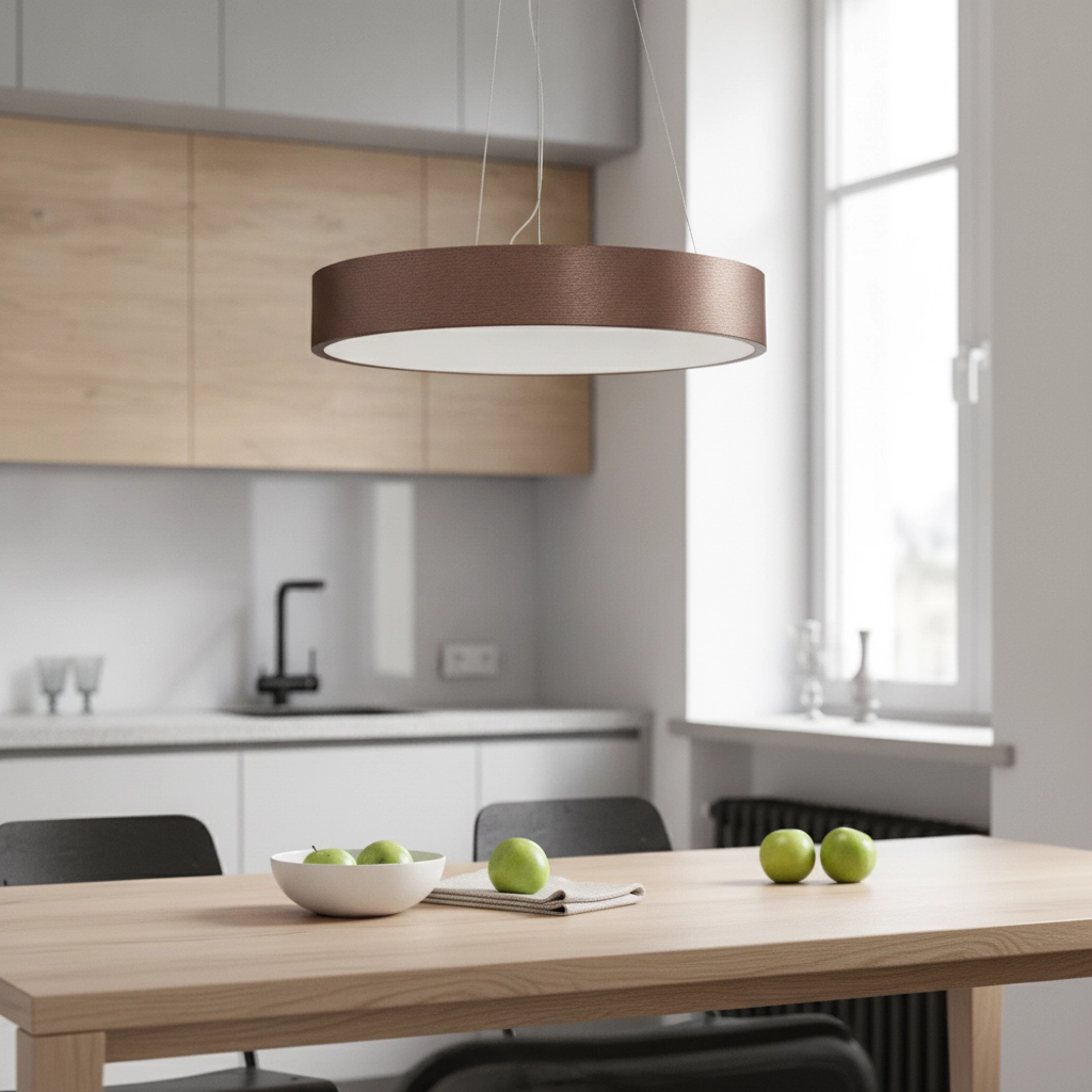 Pendelleuchte Rando Thin kaffeebraun Ø 38cm