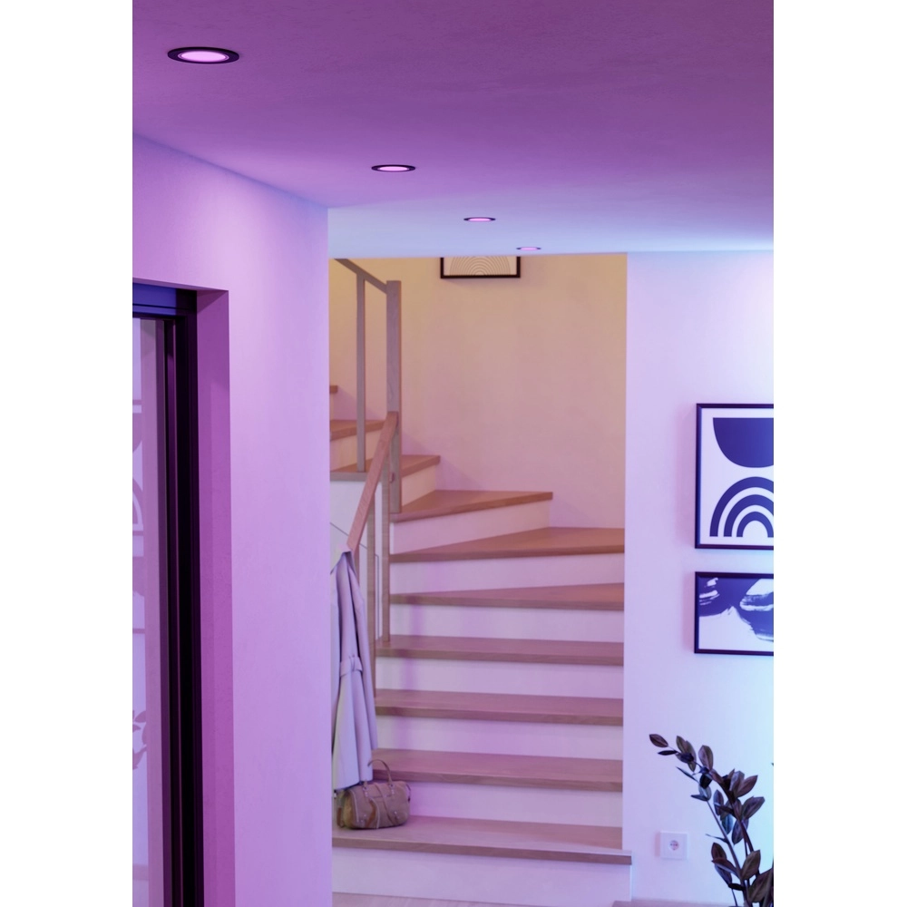 Zigbee-Vertiefungspunkt Carosso-Z Schwarz – rund Eglo 9008606259809