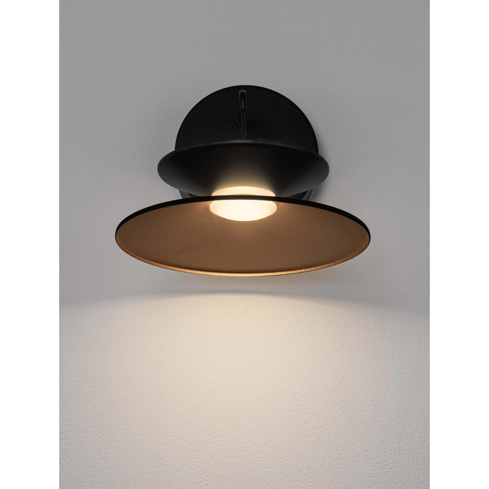 Design-Wandleuchte Morfi schwarz Lyora 5212017458506