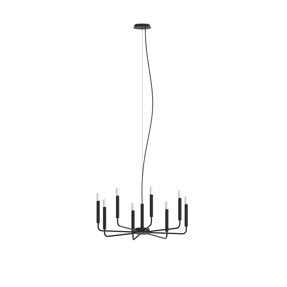 Moderner Kronleuchter Orto schwarze Ø 73cm