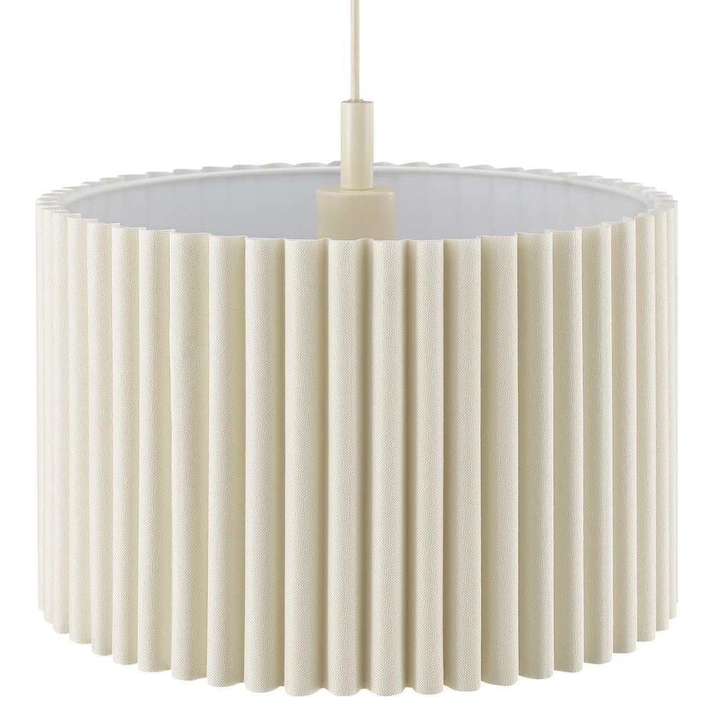 Japandi-Pendellampe Velin Ø 35 cm sandbraun Brilliant 4004353476815