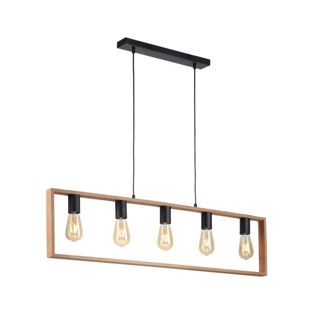 Ländliche Hängelampe Franky 5-Licht Just Light 4043689966447