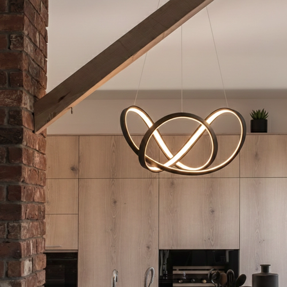 Design-Pendelleuchte Apus schwarz Ø 55cm