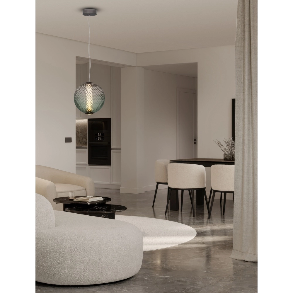 Pendelleuchte Aora Konvexes grünes Glas Lyora 5212017483829