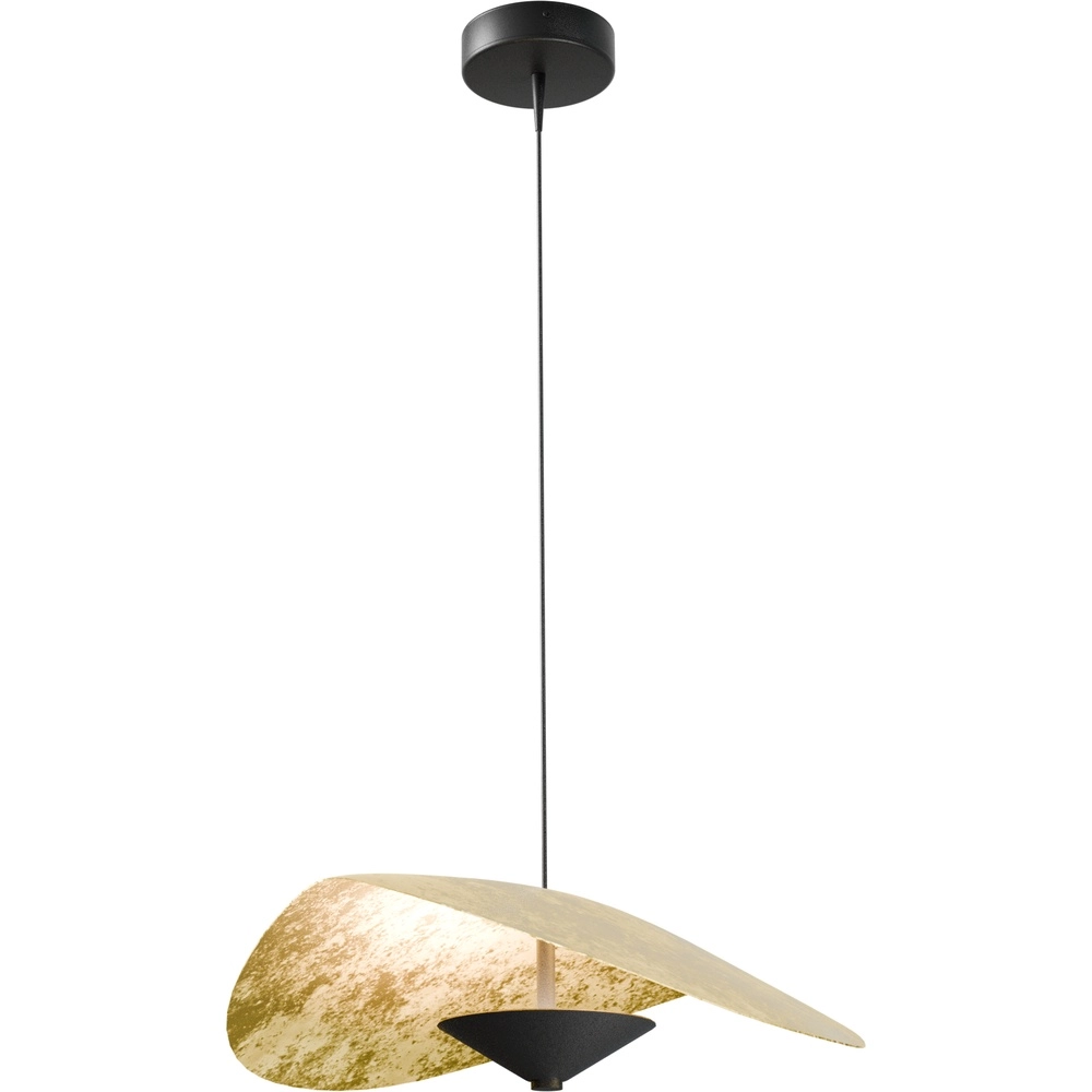 Ø 45cm LED-Pendellicht Lente Blattgold
