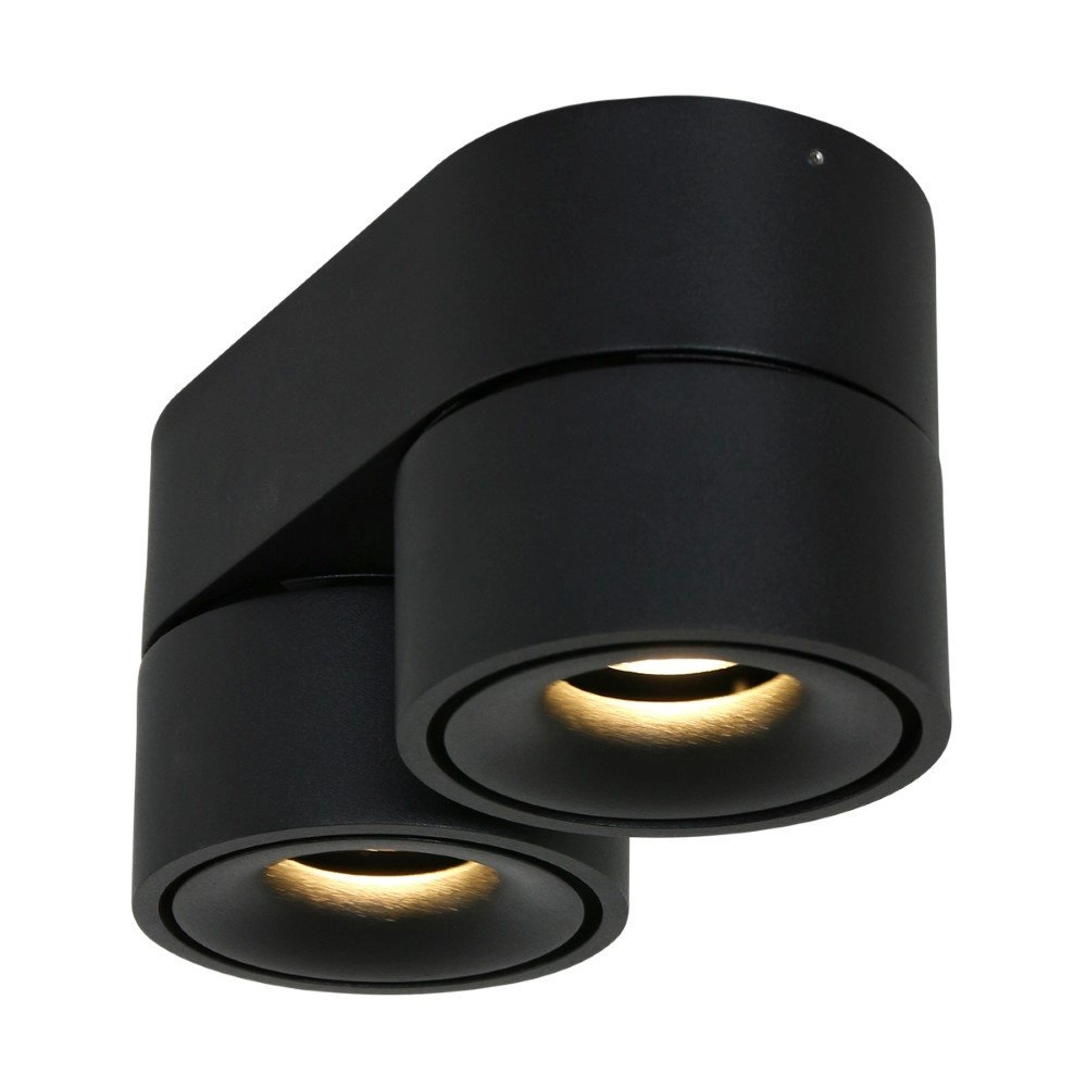 Spotlampe Fez Black 2-flammig schwarz Steinhauer 8712746132502