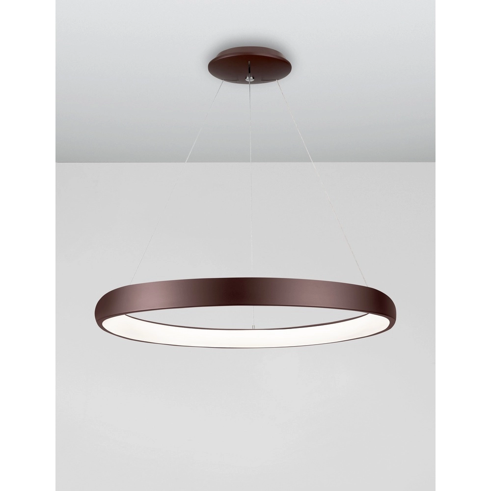 Design-Pendelleuchte Albi kaffeebraun Ø 61cm Lyora 5212017414885