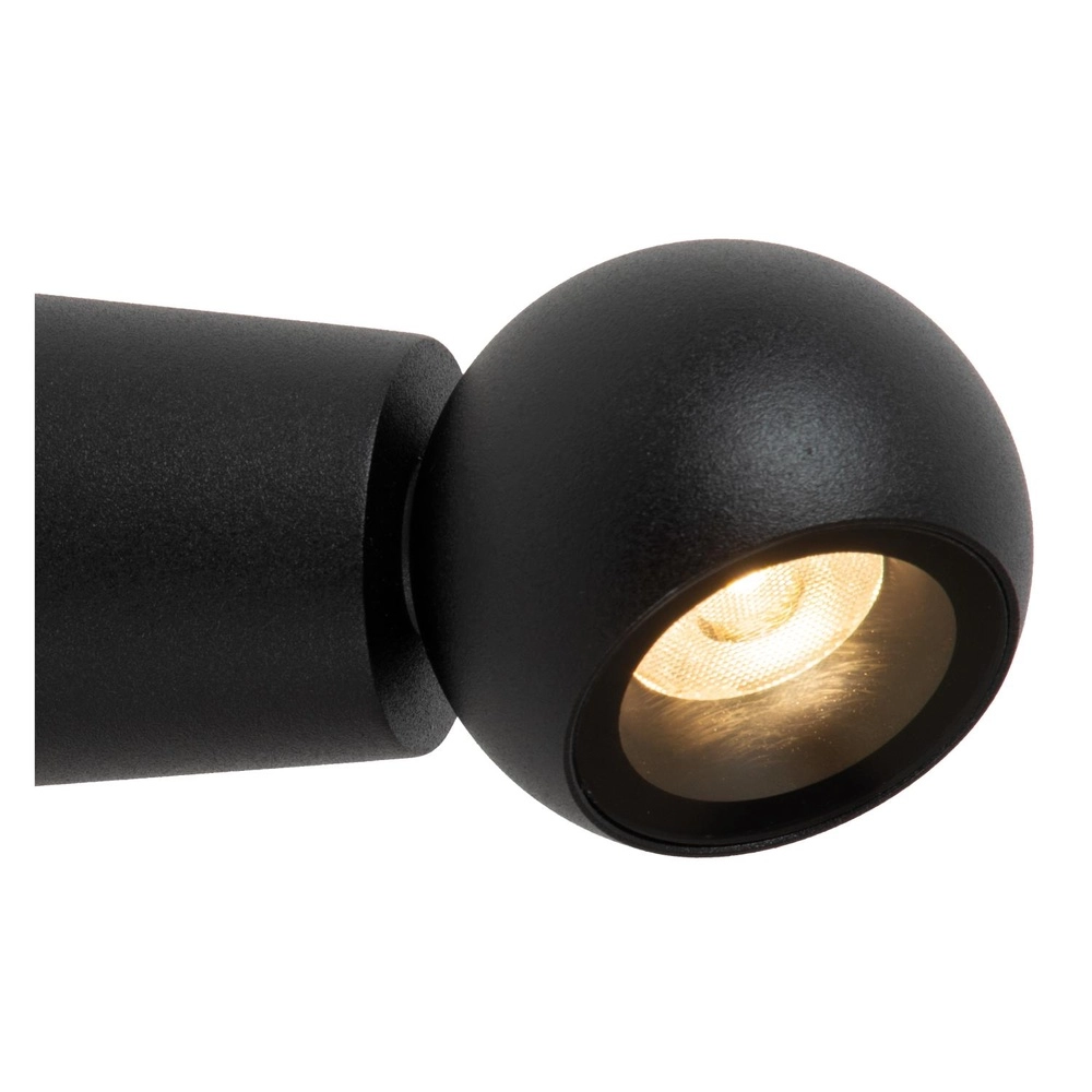 Wandlampe im Badezimmer Ipsos schwarzes IP54 Lucide 5411212334008