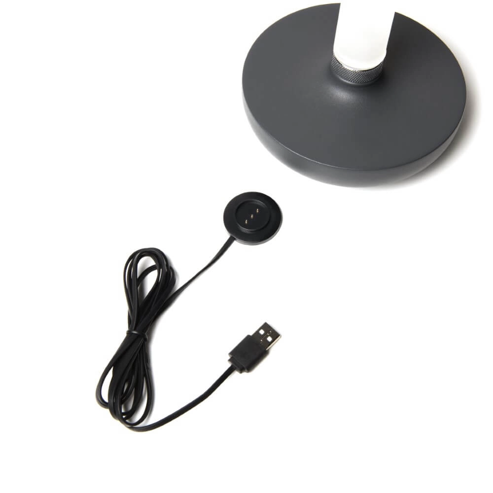 Wiederaufladbare Tischlampe Biarritz Anthrazit KonstSmide 7318308273730