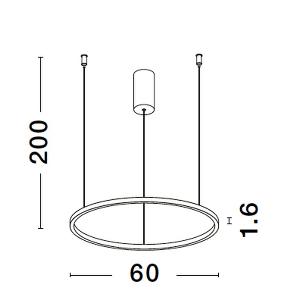 Runde Pendelleuchte Tarquin gold Ø 60cm Lyora 5212017438270