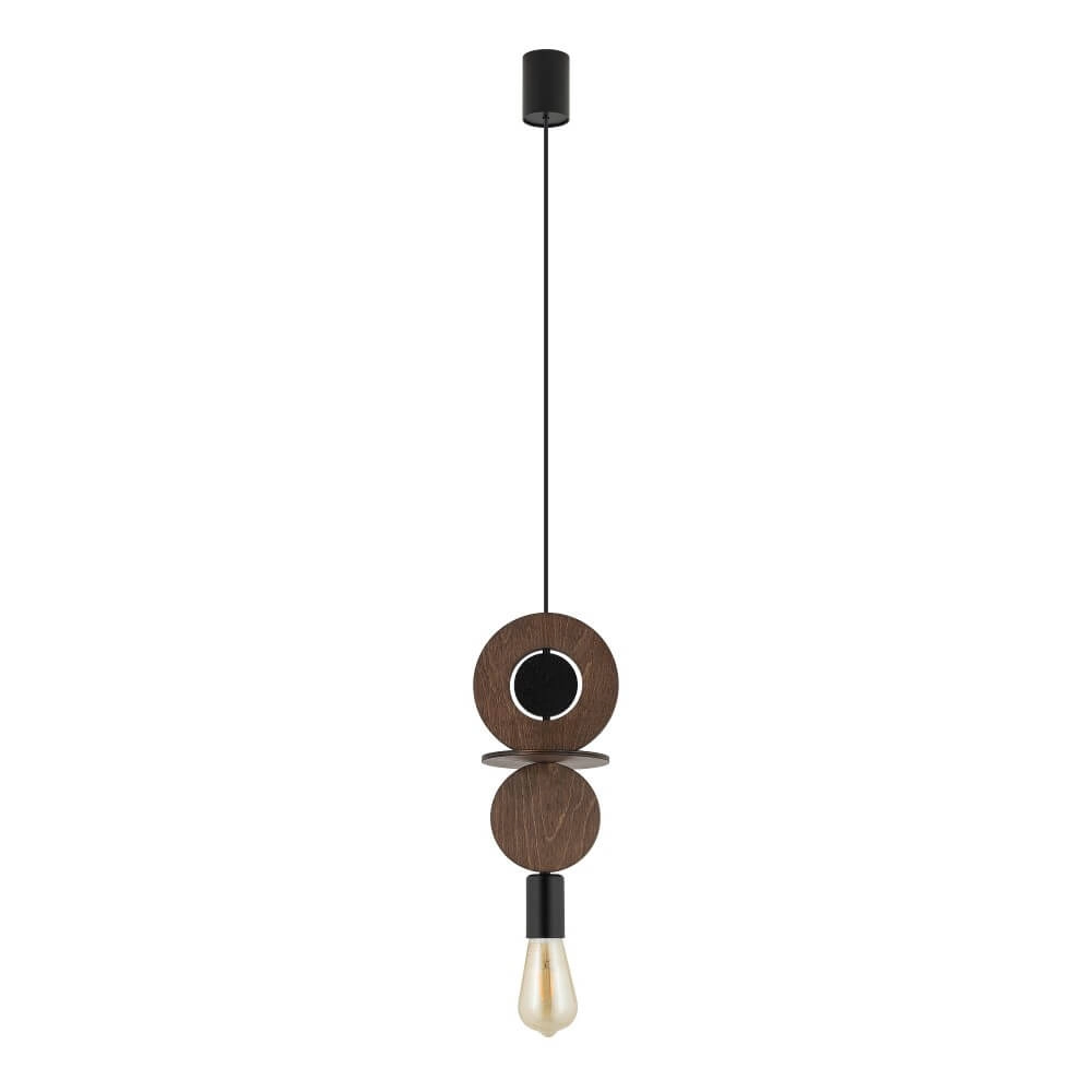 Design-Pendelleuchte Drops Wood C 1-helles Holz