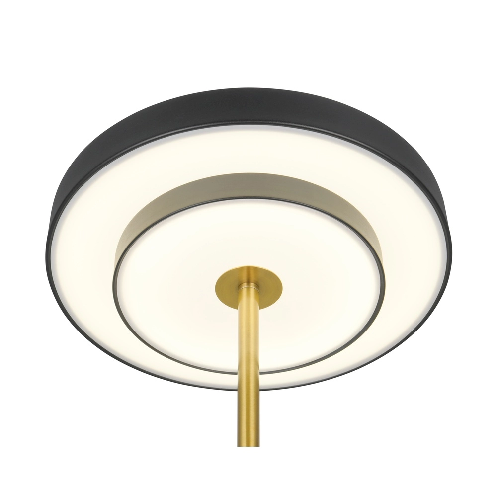 Design-Tischleuchte Keaton schwarz mit gold Trio 4017807655865
