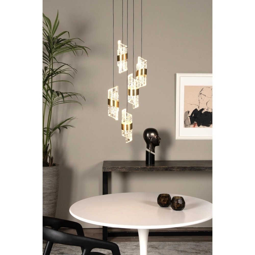 Design-Pendellampe Kligande 5-Licht goldene Patrone Lucide 5411212134622