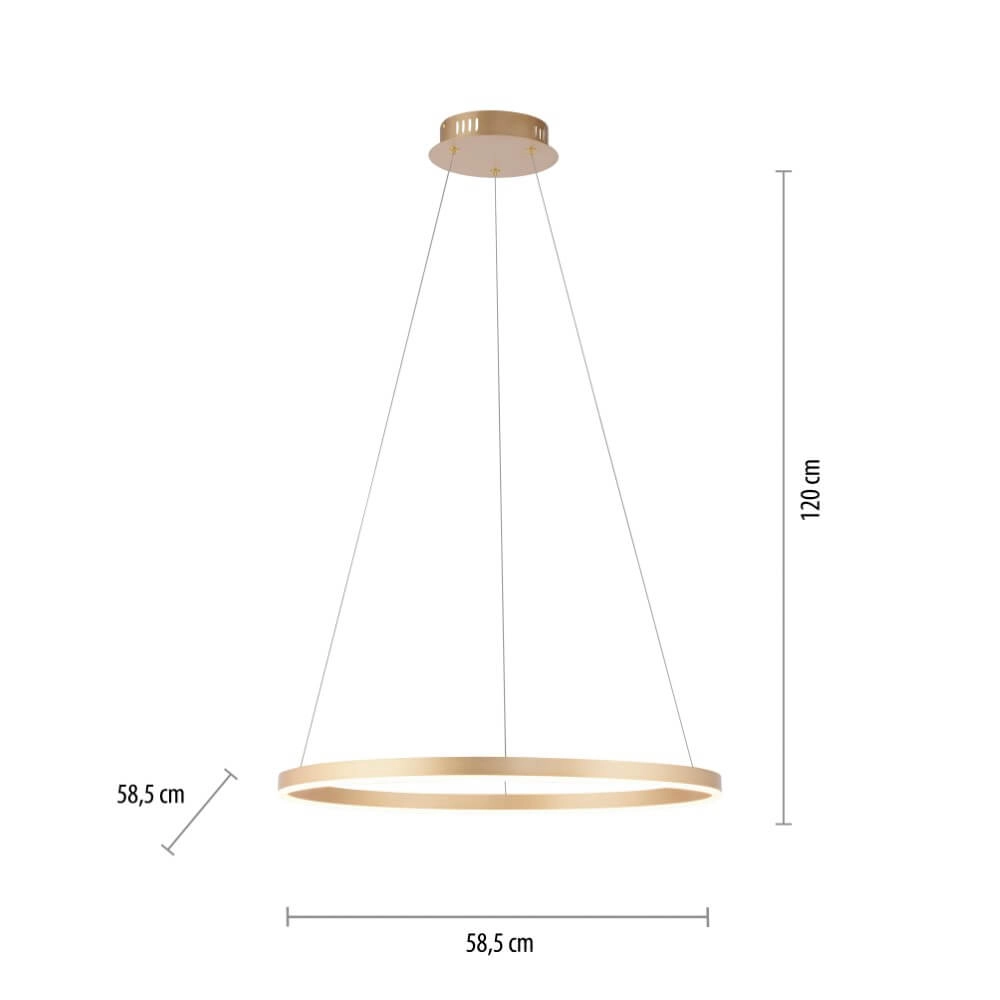 Hängelampe Ritus Messing Just Light 4043689985653