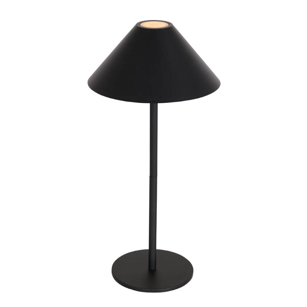 Schwarze Tischlampe Ancilla