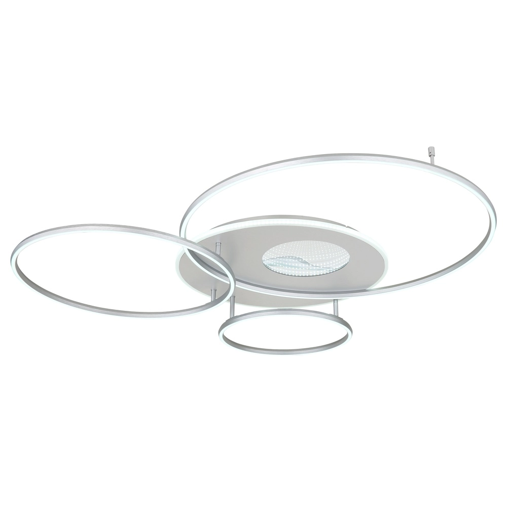 Deckenlampe Invertina Silbergrau 126 cm Globo 9007371450015