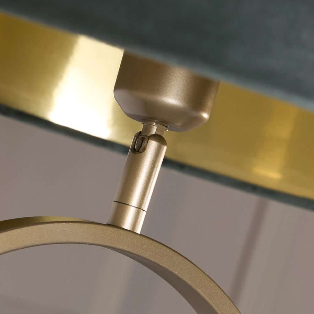 Stehlampe Modish Bronze mit grüner Kappe Searchlight 5053423307633