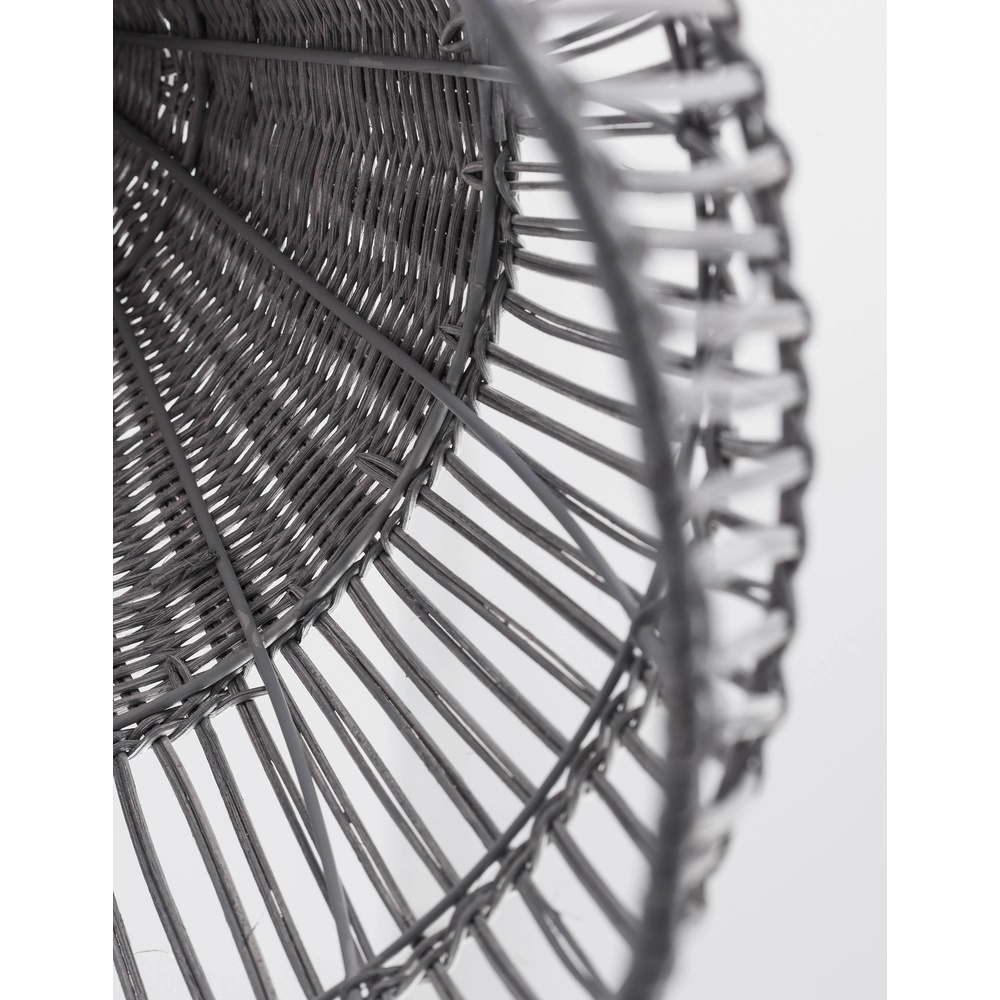Graue Pendelleuchte Destin Rattan Ø 42cm Lyora 5212017416681