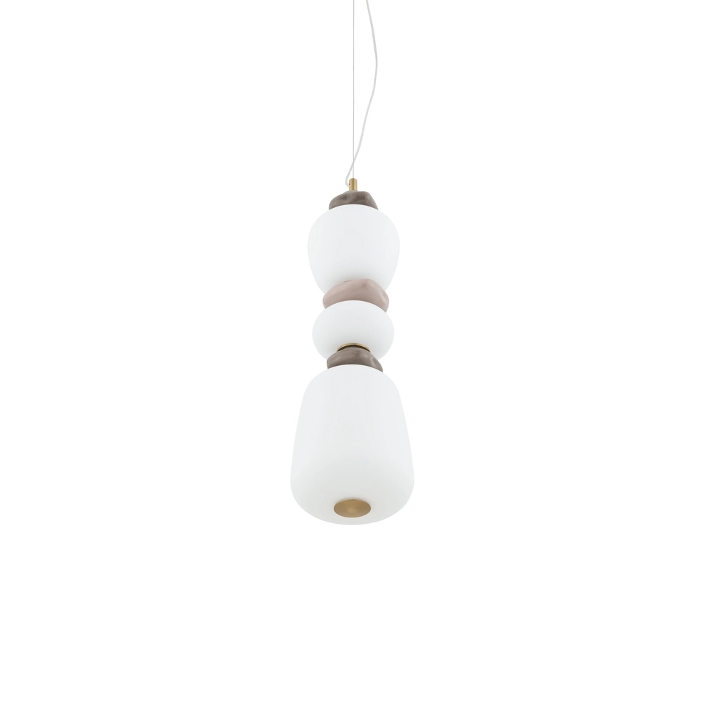 Pendellampe Ceramic Led Keramik und Glas Ø 17 cm Lyora 5903139117012