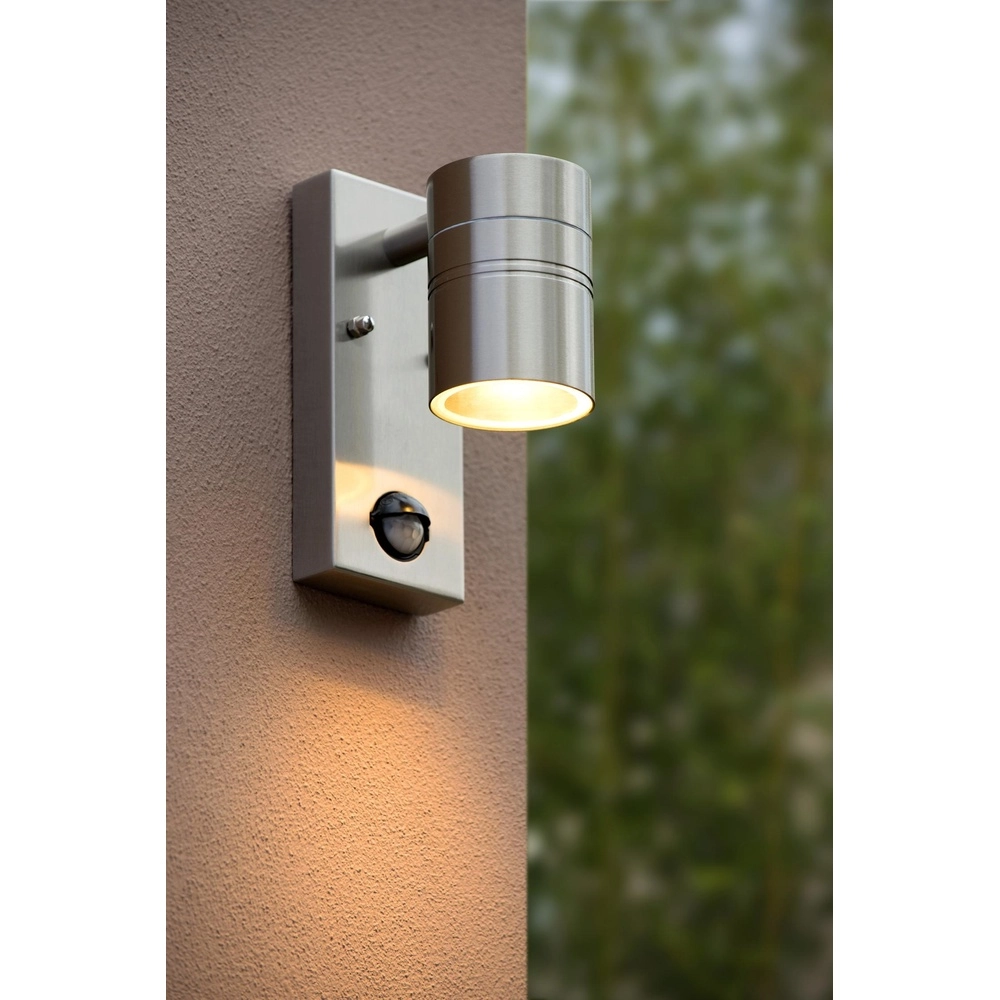 Wandscheinwerfer Arne-Led Ir Chrom nach unten mit Sensor