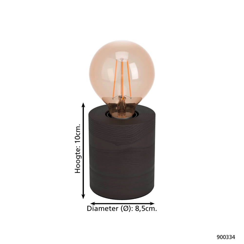 Tischlampe aus Holz Turialdo 1 Eglo 9008606235636