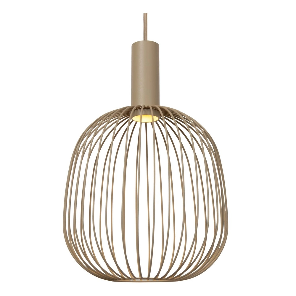 3-Licht Pendellampe Esterel sandbrauner Mini GU10 Lucide 5411212212337