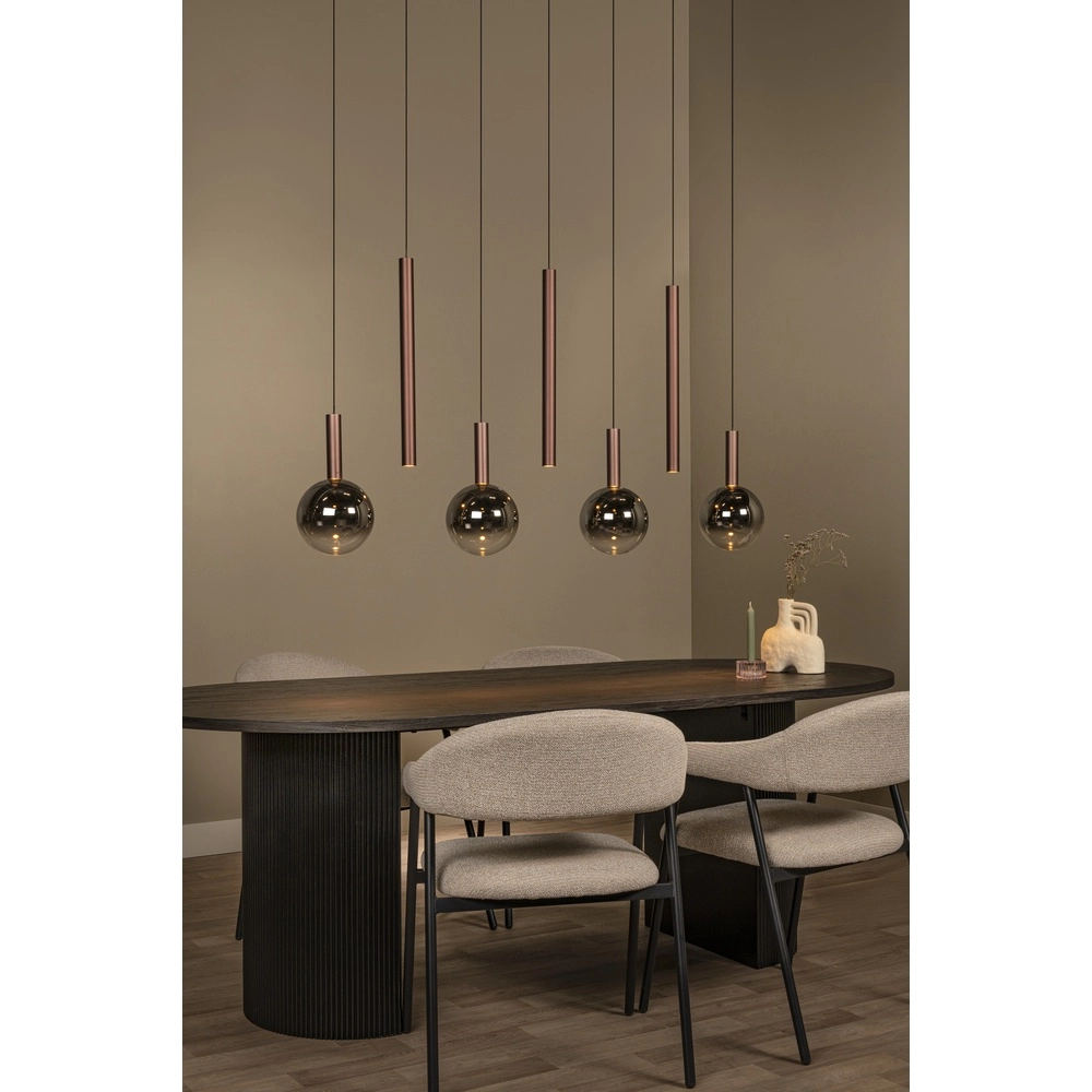 Design-Pendellampe Jasmine Kupfer-7-Lampen Premium by Lucide 5411212741295