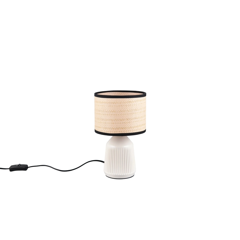 Tischlampe Formentera Ø 16 cm weiß Trio 4017807692105