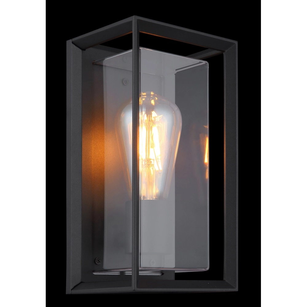 Außenwandlampe Logana Schwarz Globo 9007371465811
