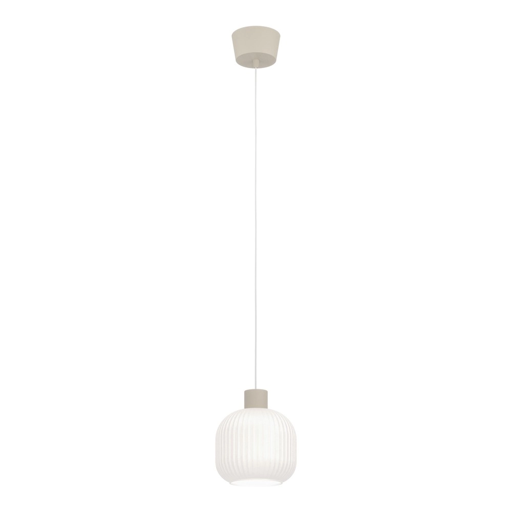 Design-Pendellampe Dasmina Sandbraun mit weißem Ø 20 cm Eglo 9008606406265