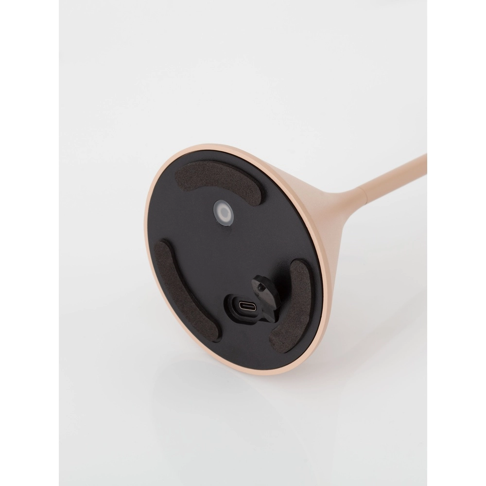 Tischlampe Dalt sandbraun wiederaufladbar über USB Lyora 5212017477064