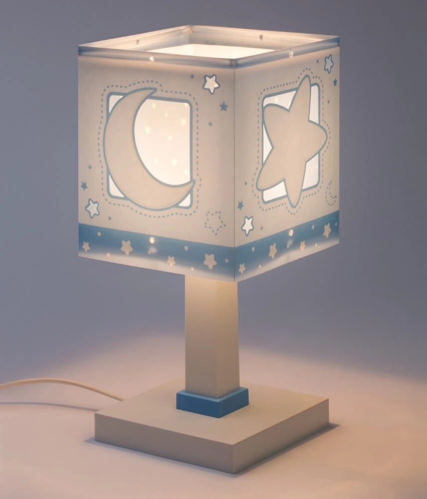Kinderzimmer-Tischlampe Moonlight sanftes Blau Dalber 8420406000381