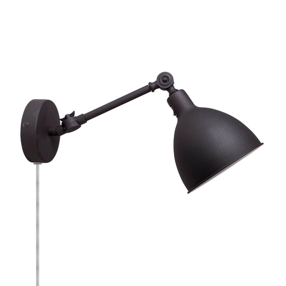 Wandlampe Bazar mattschwarz 49cm