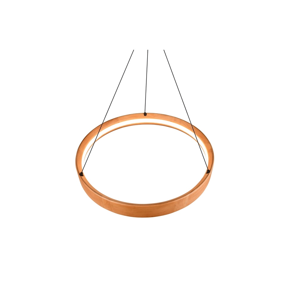 Design-Pendelleuchte Lynwood Holz Ø 50cm Trio 4017807662269
