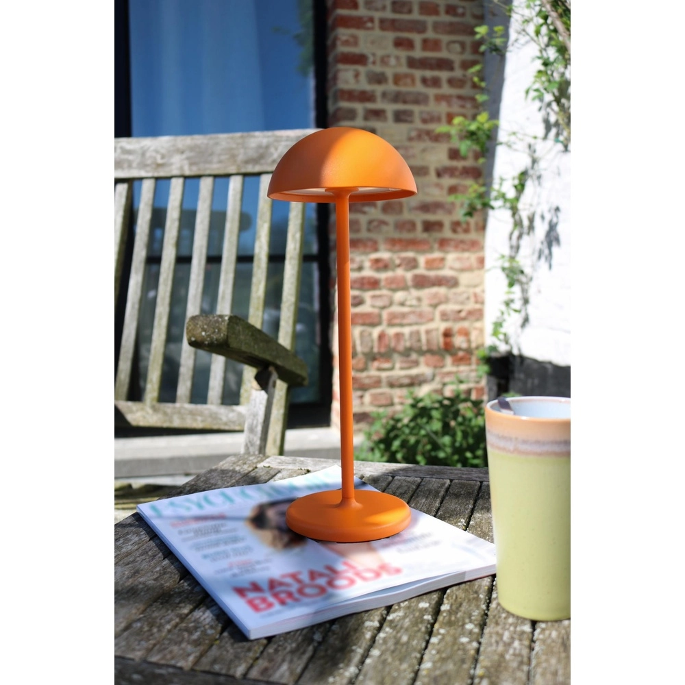 Wiederaufladbare Tischlampe Joy IP54 orange Lucide 5411212151988