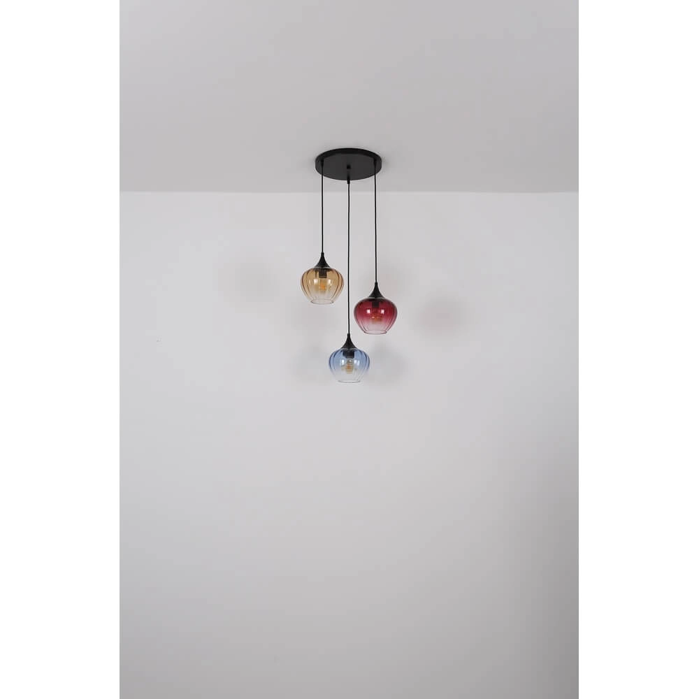 Pendelleuchte Sander 3-flammig rund Globo 9007371468591