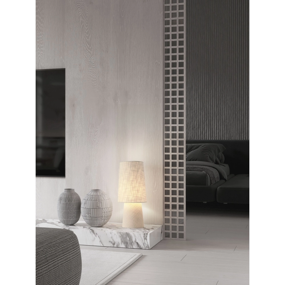 Japandi-Tischlampe Nebia Beige Lyora 5212017493996