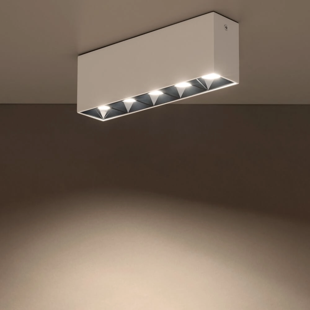 Weißer Aufbaustrahler Midi Led 5x1 LEDs - 3000K Lyora 5903139100489