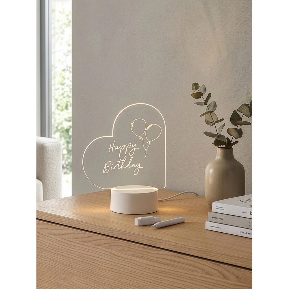 Tischlampe Amour Mit Marker beschreibbar Trio 4017807678383