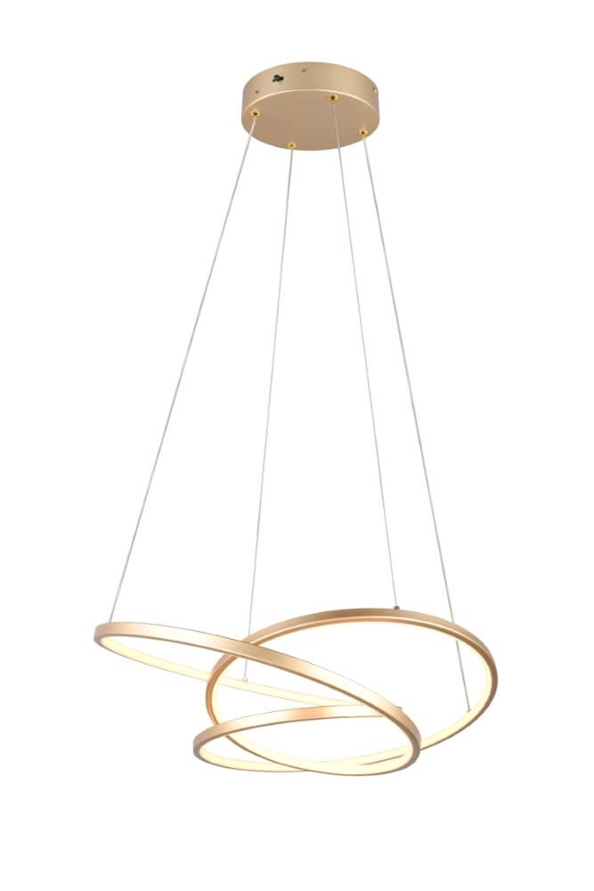 Vide-Hängelampe Darvin Gold - 62 cm