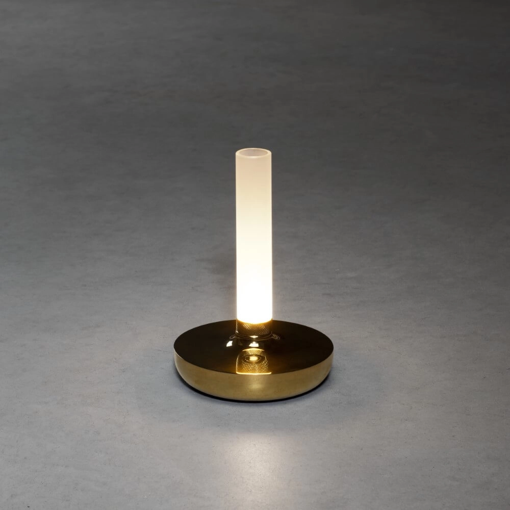 Wiederaufladbare Tischlampe Biarritz Messing KonstSmide 7318308278032