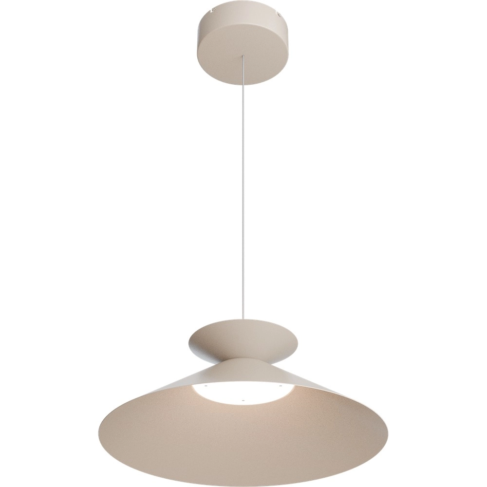 Pendellampe Ceppo beige Terra Ø 45 cm mit Uplight