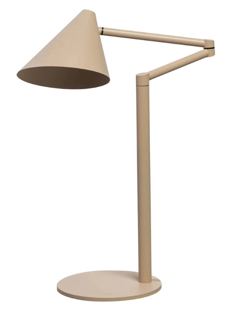 Designer-Tischlampe Marvis sandfarben