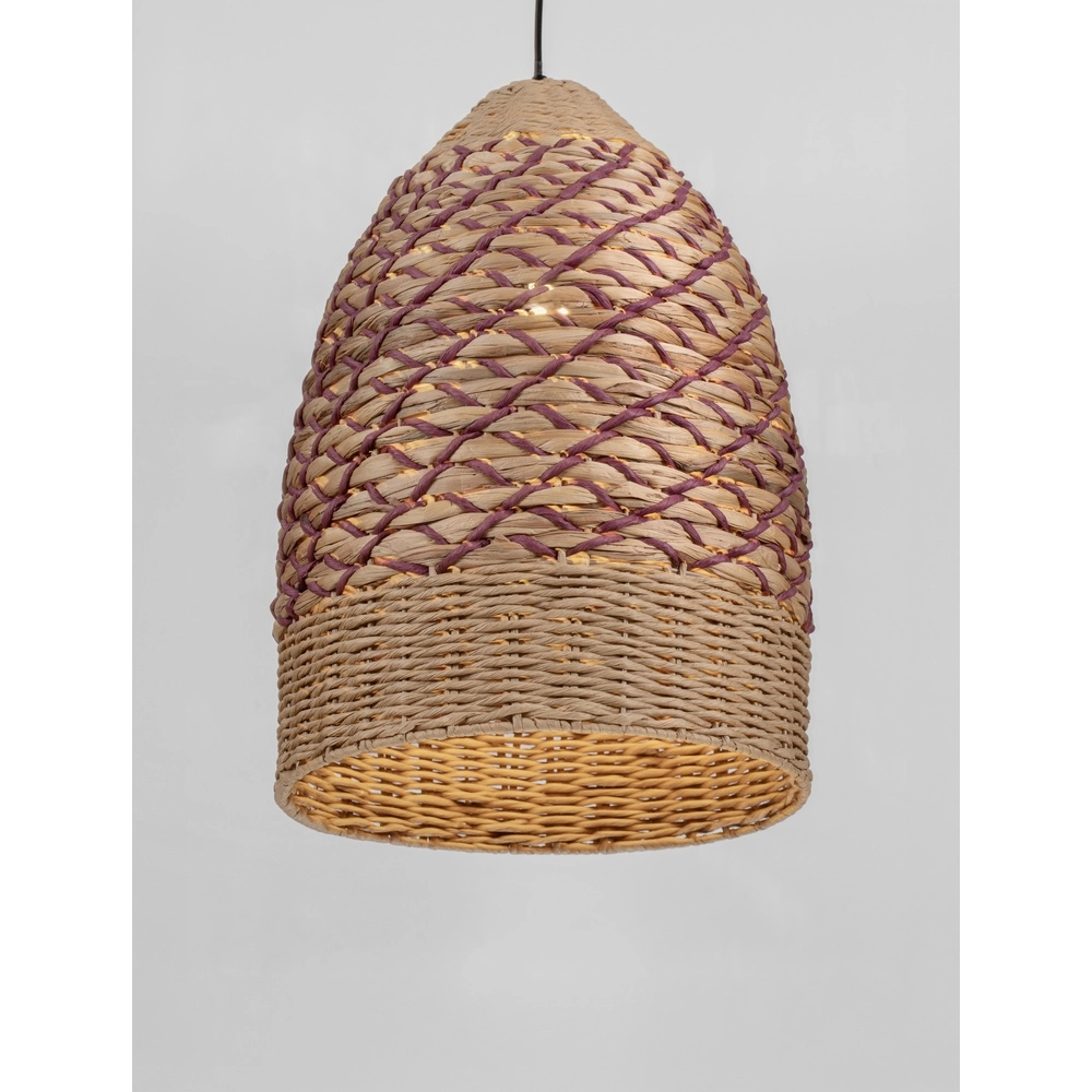 Pendelleuchte Mapi Ø 37cm rot mit braun Lyora 5212017477323