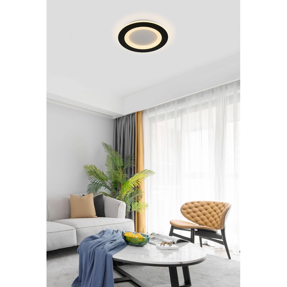 Deckenleuchte Ringo Ø 25cm schwarz Searchlight 5053423303703