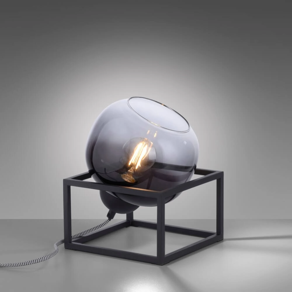 Schwarze Tischlampe Zea Just Light 4043689993771